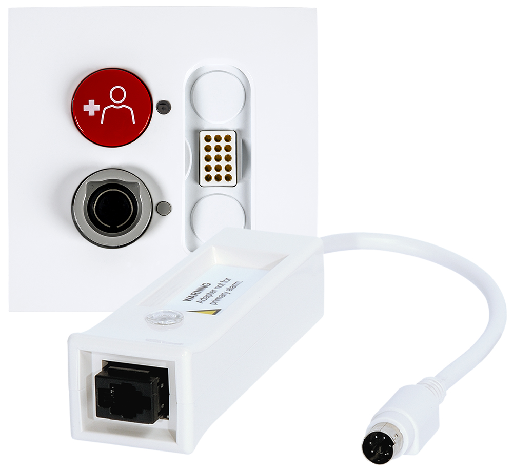 Steckvorrichtung mit Adapter für systemfremde Geräte